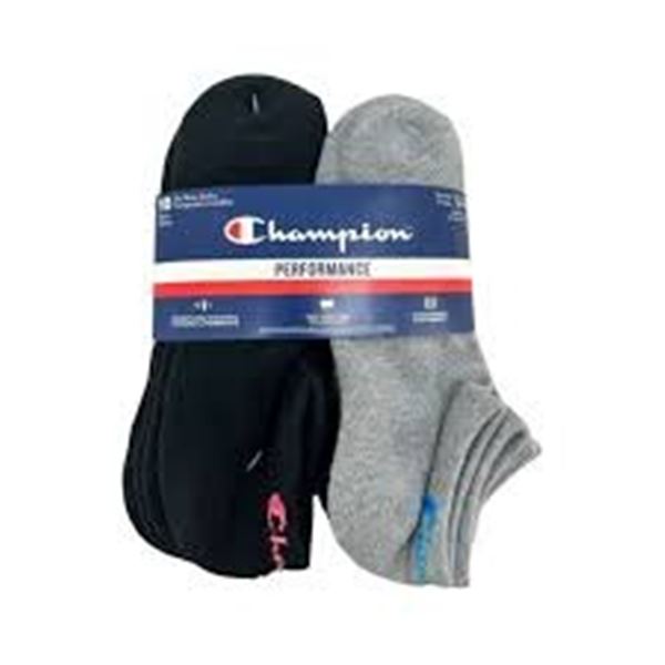 NEW CHAMPION PERFORMANCE 10 PAIRS NO SHOW SOCKS
