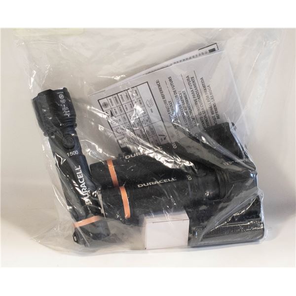 NEW REPACKED DURACELL 4 HYBRID LED FLASHLIGHTS