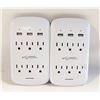 Image 1 : USBAC WALL OUTLET 2PK