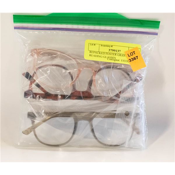 REPACKED FOSTER GRANT +1.25 READING GLASSES
