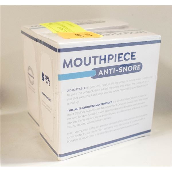 2 ADULT MOUTH SNORING GUARDS