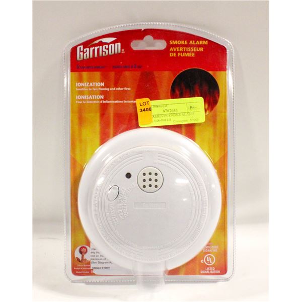 NEW GARRISON SMOKE ALARM MODEL 046-0081-8