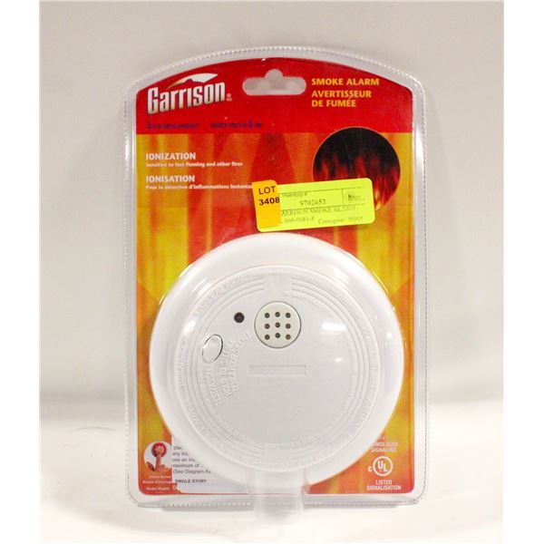 NEW GARRISON SMOKE ALARM MODEL 046-0081-8