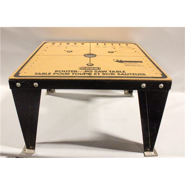 PARK ROUTER -JIG SAW TABLE WOOD TOP