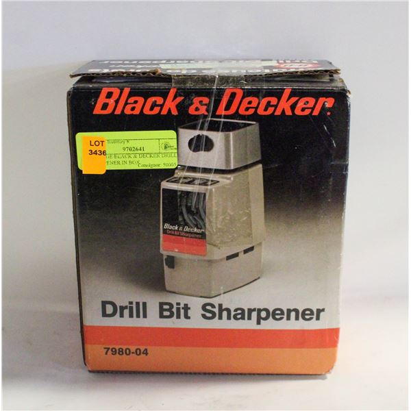 VINTAGE BLACK & DECKER DRILL SHARPENER IN BOX