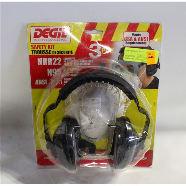 NEW DEGIL SAFETY PRODUCTS EARMUFFS AND SAFETY