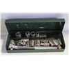 Image 1 : LOT SOCKET WRENCH WITH SOCKETS IN METAL CASE