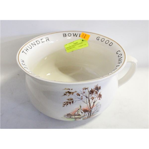 VINTAGE "SPLASH THUNDER" CHAMBER POT