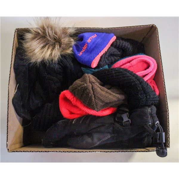 OVER 11 HATS/MITS - UNDER ARMOUR/HEAD & MORE