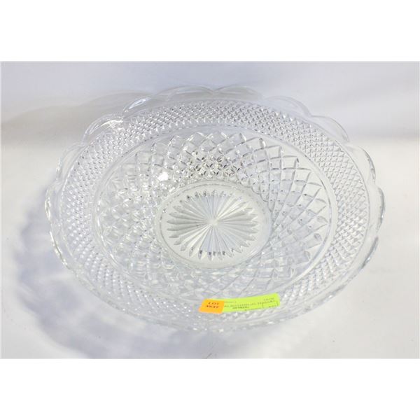 CRYSTAL 14" SHALLOW FRUIT BOWL