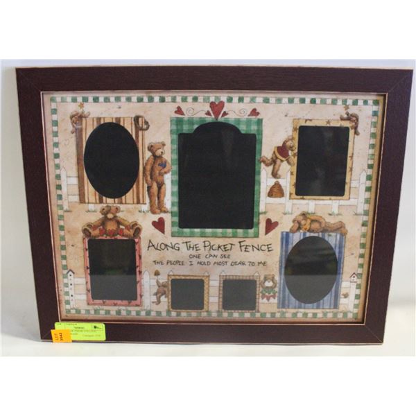 TEDDY BEAR THEME COLLAGE PICTURE FRAME