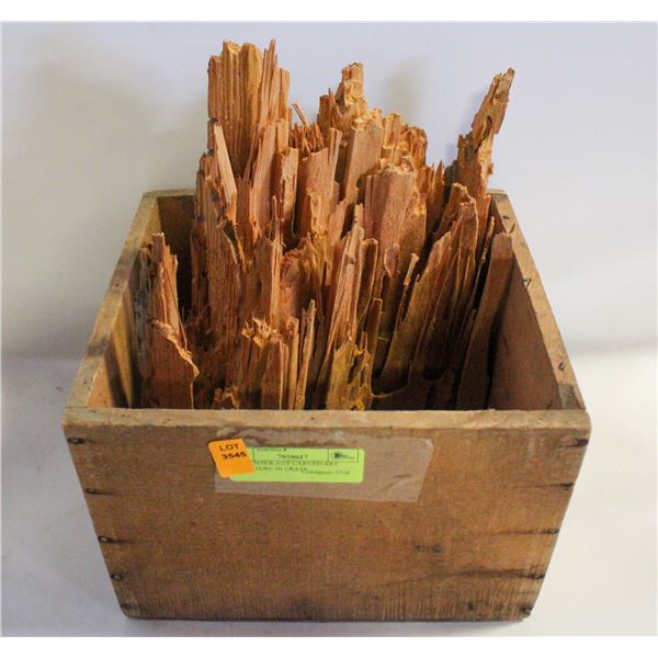 CARPENTER ANT CARVED ART SCULPTURE IN CRATE