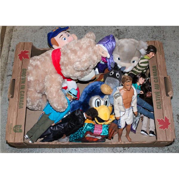 LOT OF DISNEY,MATTEL,BARBIE. 9 DOLLS, BARBIE-