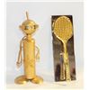 Image 1 : VINTAGE BRASS "ROBOT" FIGURINE PEN & TENNIS CLIP