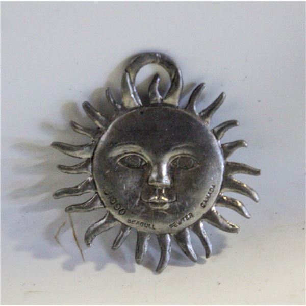 1990 SEAGULL PEWTER CANADA "CELESTIAL SUN"