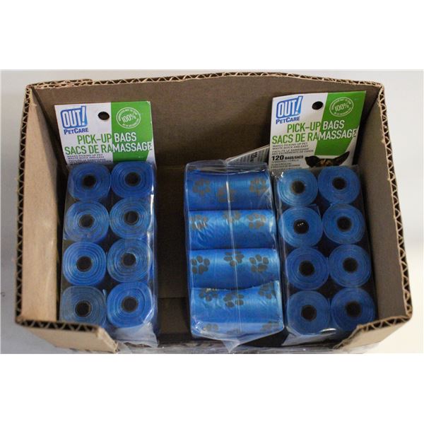 OUT PET CARE PICK UP DOG BAGS 120PC PER PACKAGE