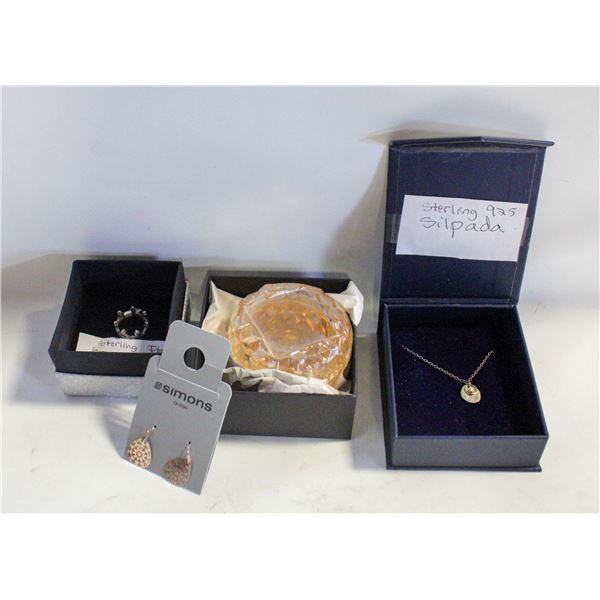 STERLING .925 ITALY CROWN RING (SZ 7), STERLING