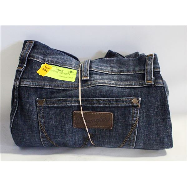 MENS 34X36 WRANGLER BLUE JEANS