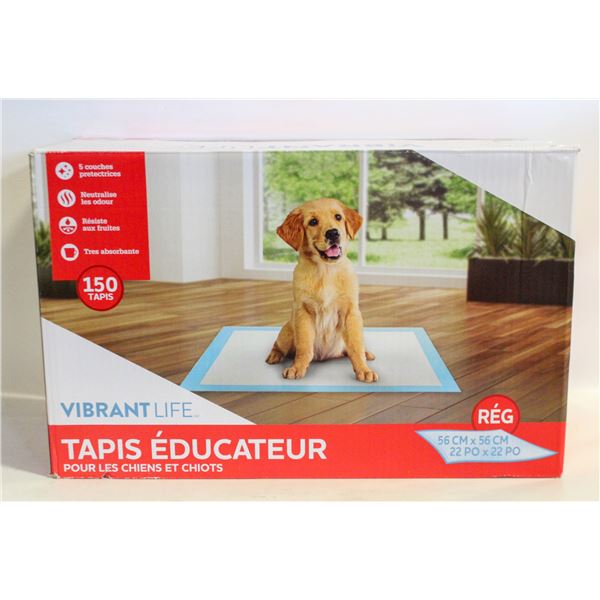 VIBRANT LIFE DOG TRAINING PADS 120 COUNT 12" X 12"