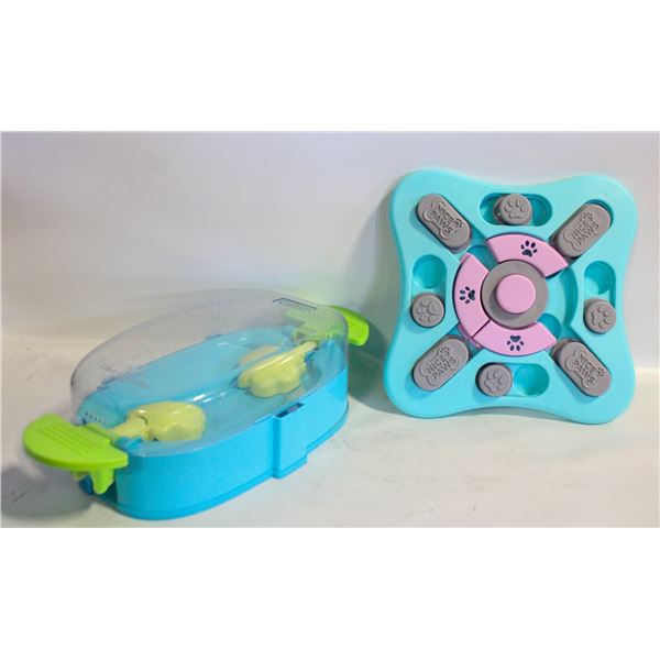 DOG TOY PUZZLES PET ENRICHMENT GAMES LOT OF 2