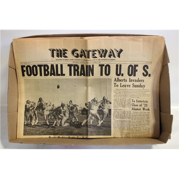 1948 "THE GATEWAY" U OF A NEWSPAPERS- LOT OF 7