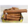Image 1 : GENUINE LEATHER SUEDE HIDE MATERIAL VARIOUS SIZES