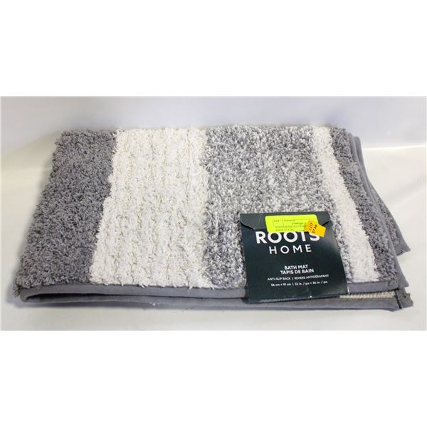 ROOTS HOME BATH MAT ANTI-SLIP BACK 22 X 36"