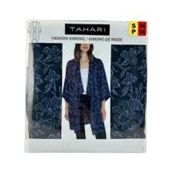 NEW TAHARI FASHION KIMONO DARK BLUE S-M