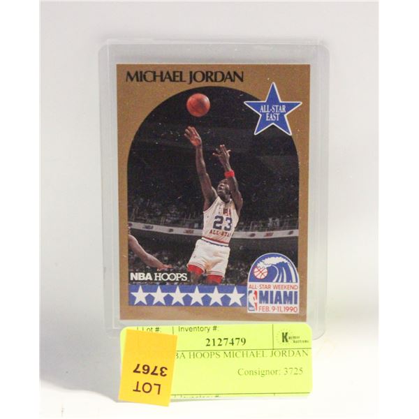 1990 NBA HOOPS MICHAEL JORDAN CARD