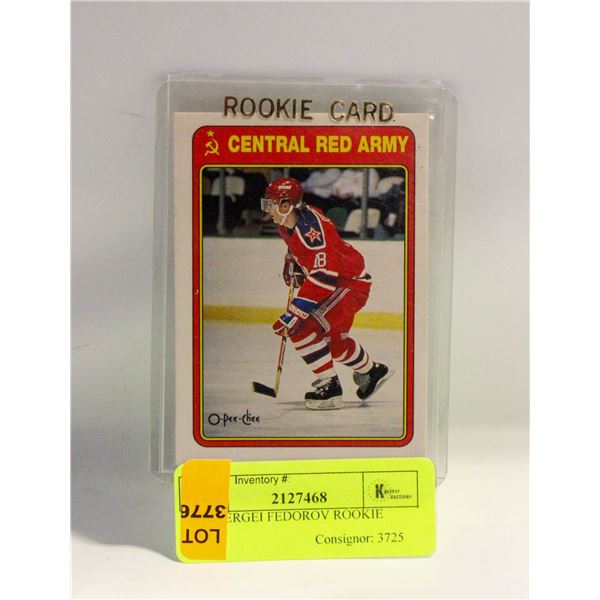 1990 SERGEI FEDOROV ROOKIE CARD