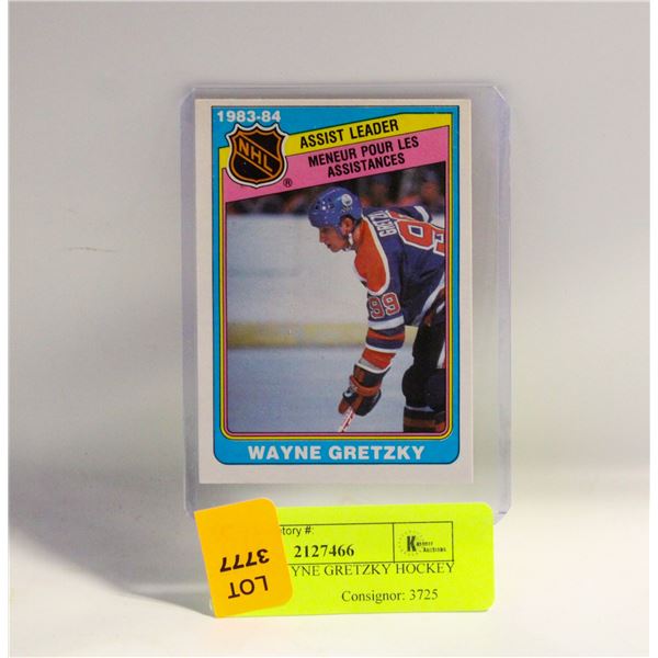 1984 OPC WAYNE GRETZKY HOCKEY CARD