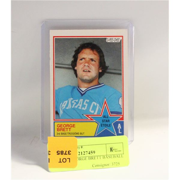 1983 OPC GEORGE BRETT BASEBALL CARD