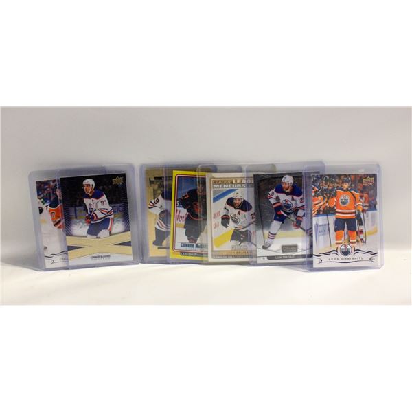 CONNOR MCDAVID & LEON DRAISAITL CARD LOT