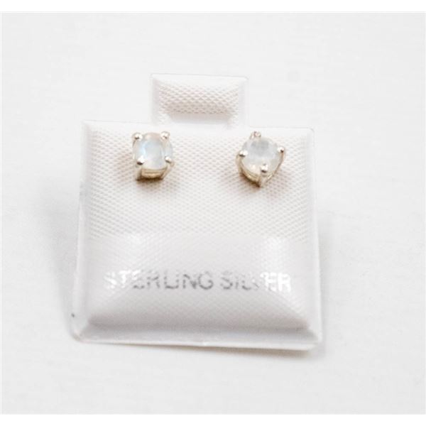 #16-NATURAL MOONSTONE STUD EARRINGS