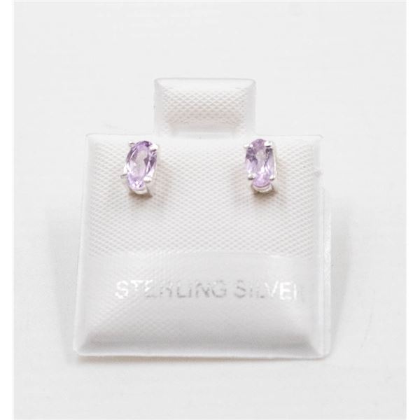 #05-NATURAL AMETHYST STUD EARRINGS
