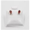 Image 1 : #08-NATURAL GARNET STUD EARRINGS