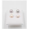 Image 1 : #186-NATURAL AKOYA PEARL STUD EARRINGS 2 PAIRS