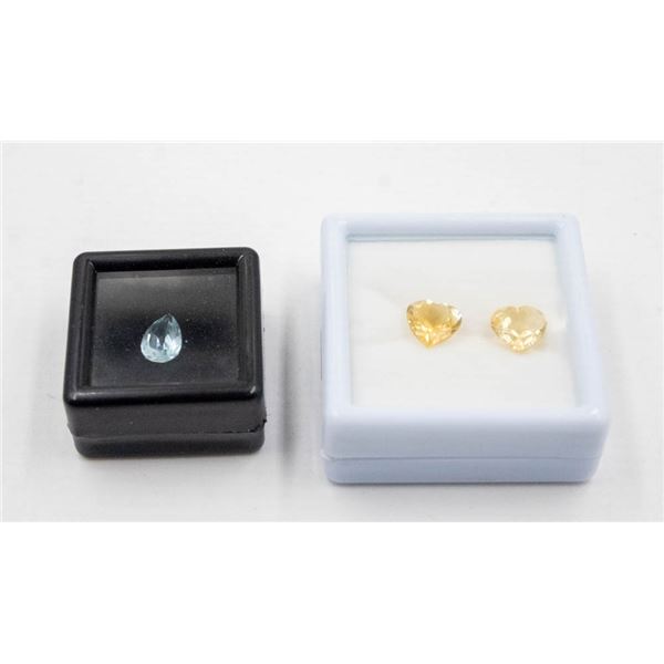 #292-NATURAL CITRIN 4.12CT  & TOPAZ 1.5CT