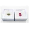 Image 1 : #256-NATURAL RUBY 8.62CT & CATE EYE 5.23CT