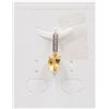 Image 1 : #71-NATURAL YELLOW CITRIN & ZIRCON PENDANT