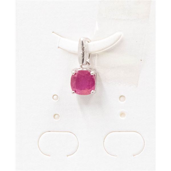 #66-NATURAL RED RUBY PENDANT