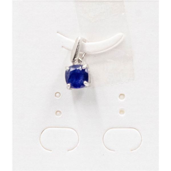 #60-NATURAL BLUE SAPPHIRE PENDANT