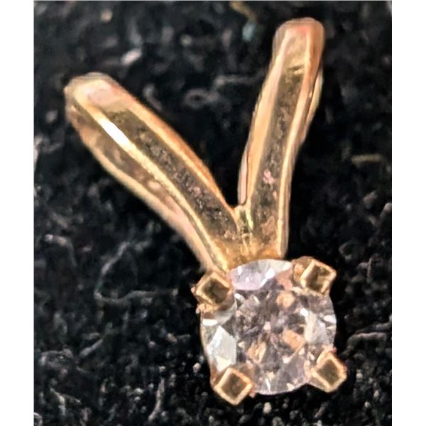 14K LAB DIAMOND (0.05CT) PENDANT