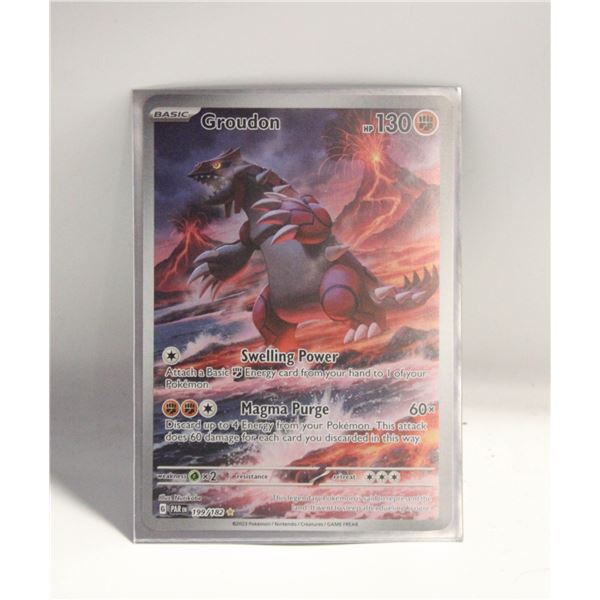 GROUDON ILLUSTARTION RARE 199 PARADOX RIFT CARD