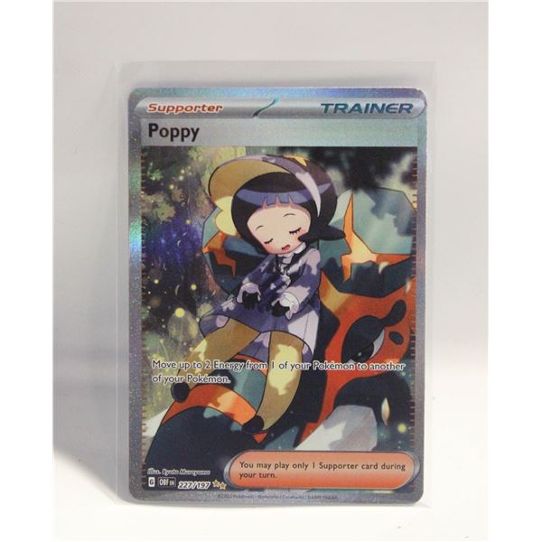 POPPY 227 ILLUSTARTION RARE OBSIDIAN FLAMES CARD