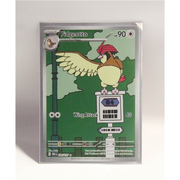 PIDGEOTTO ILLUSTRATION RARE 208 OBSIDIAN FLAMES CA