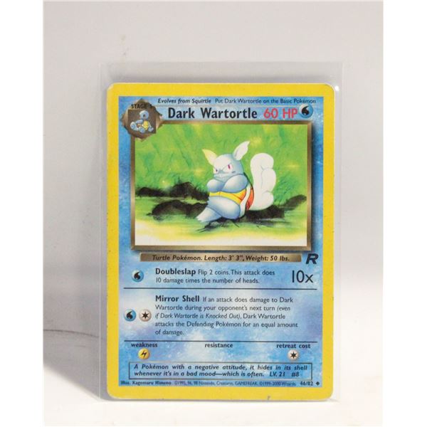 DARK WARTORTLE 46 STAGE 1 ROCKET CARD