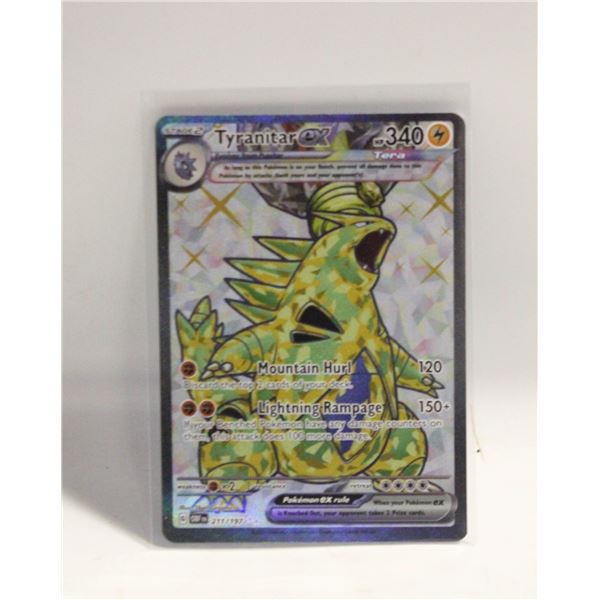 TYRANITAR 211 EX ULTRA RARE OBSIDIAN FLAMES CARD