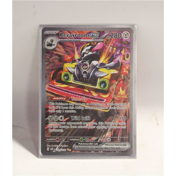 REVAVROOM 224 EX ILLUSTRATION RARE OBSIDIAN CARD
