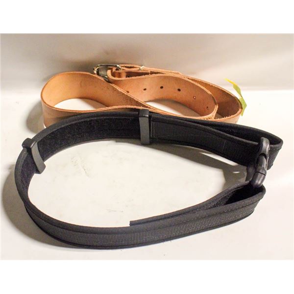 KUNYS LEATHER & TACTICAL BELT TOGETHER